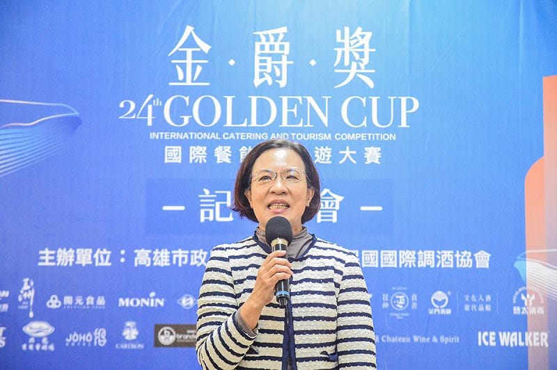 簡美玲指出，金爵獎是以餐飲技藝為媒介，將美食、旅遊與服務巧妙結合，不僅展現青年學子的專業實力，也深化城市品牌的國際能見度。   圖：孫家銘翻攝	