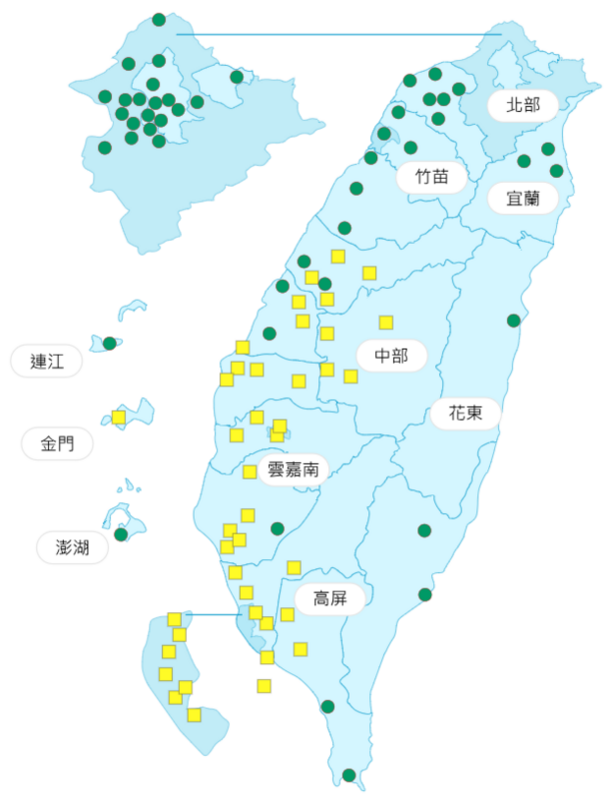 環境部公布各地空氣品質概況。   圖：環境部提供