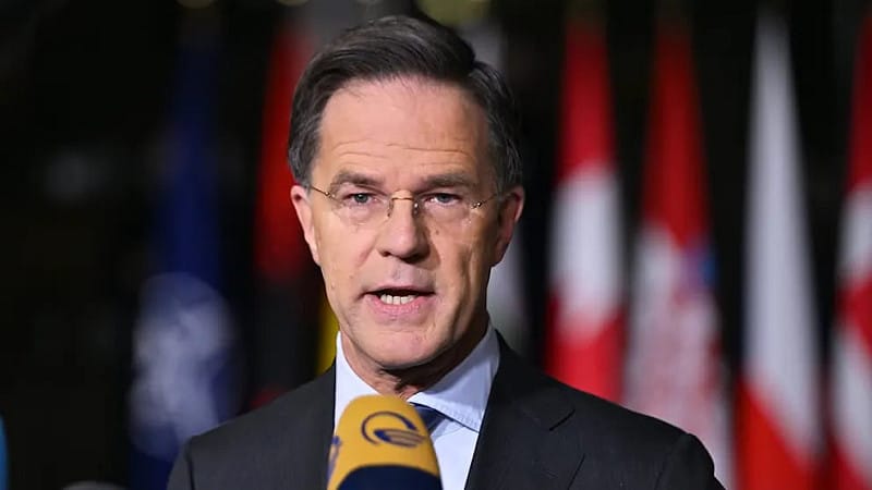 北約秘書長吕特（Mark Rutte）。   圖：翻攝自 X   NEXTA