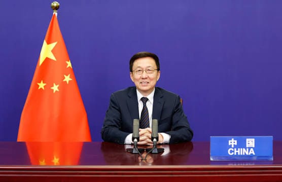 中國國家副主席韓正遭指出已一個多月沒有公開露面。   圖：翻攝自 中國政府網