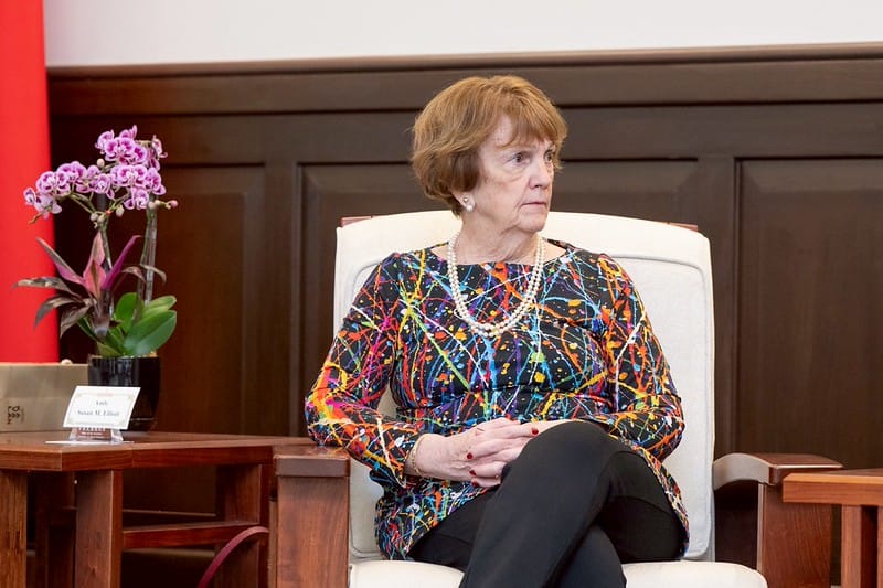  「美國外交政策全國委員會」會長艾略特（Susan M. Elliott）大使。 圖：總統府／提供 