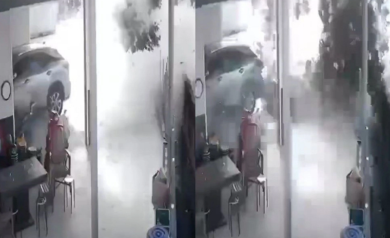 國軍在彰化溪州鄉進行實彈訓練時驚傳意外事故，砲彈偏離波及附近民宅。   圖：翻攝自臉書「彰化縣媒體記者協會」