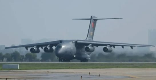 解放軍運-20運輸機。   圖 : 翻攝自地球村的故事