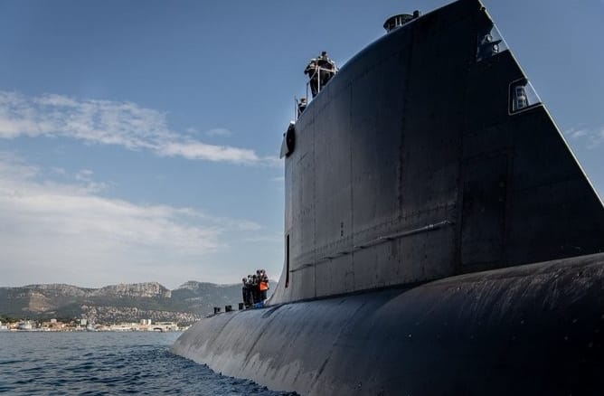 法國「蘇弗朗級」核動力攻擊潛艦首艦蘇弗朗號。   圖 : 翻攝自法國海軍集團X