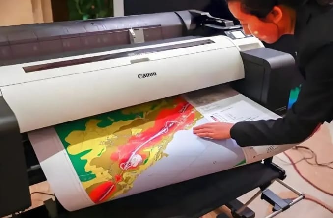 佳能公司生產的印刷機。   圖 : 翻攝自巨潮WAVE