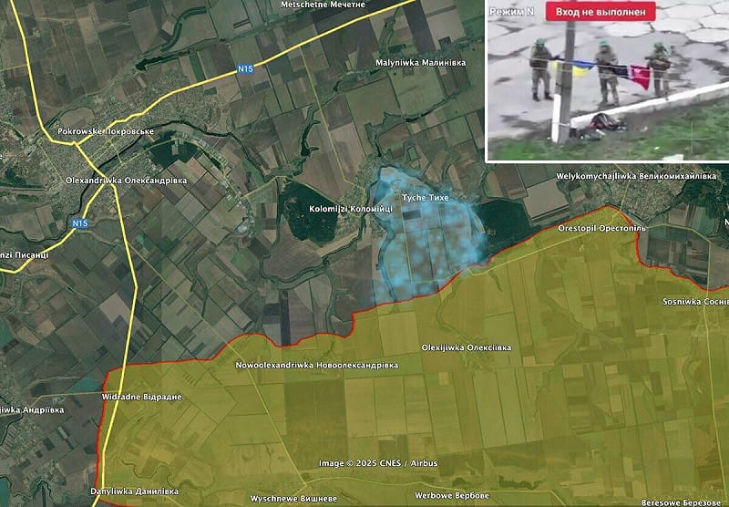 經過兩週激戰，烏軍成功奪回位於第聶伯羅彼得羅夫斯克州的堤喀村。 圖:翻攝自X帳號@JulianRoepcke