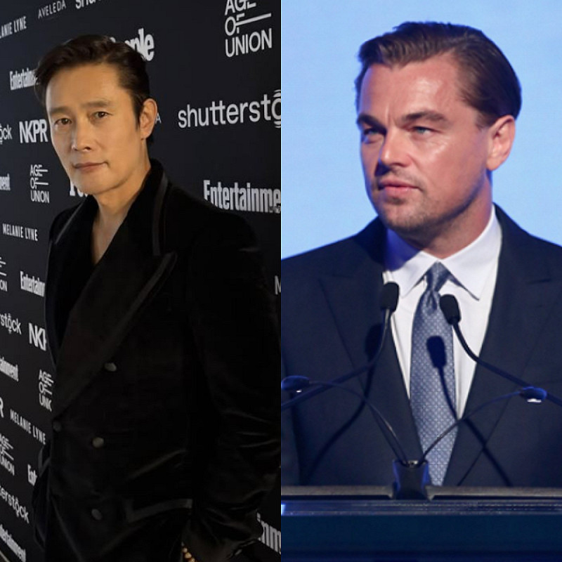 李炳憲(左)、李奧納多等人將角逐金球獎音樂喜劇類最佳男主角。   圖：翻攝自李炳憲、李奧納多IG