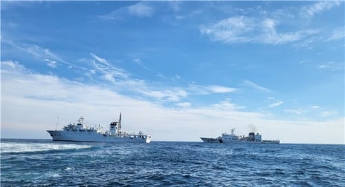 韓國海洋水產部與海洋警察廳在朝鮮半島西南鄰近東海、黃海海域的韓方專屬經濟區（EEZ）內展開大規模非法捕撈取締行動。   圖：翻攝韓國海洋水產部官網