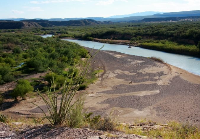 位於美墨邊界的格蘭德河。   圖 : 翻攝自維基百科
