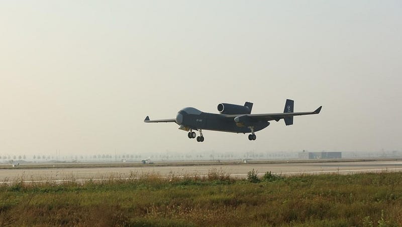 中國「九天」無人機航母。   圖：翻攝自 X