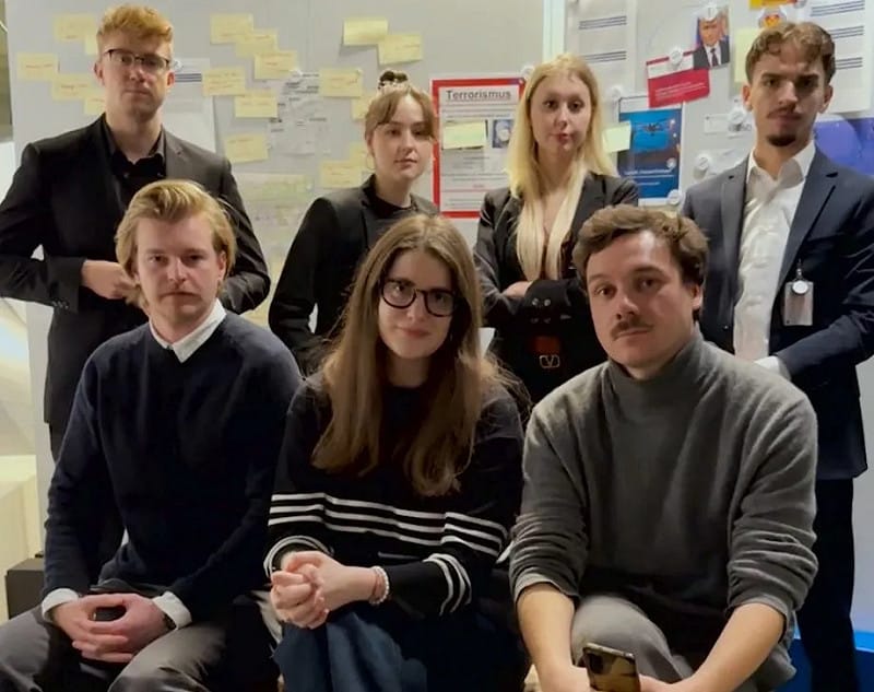 七名德國新聞系學生日前透過獨立調查，揭露多艘由俄羅斯船員操作的航行異常貨船，與無人機事件有關。   圖：翻攝自 X