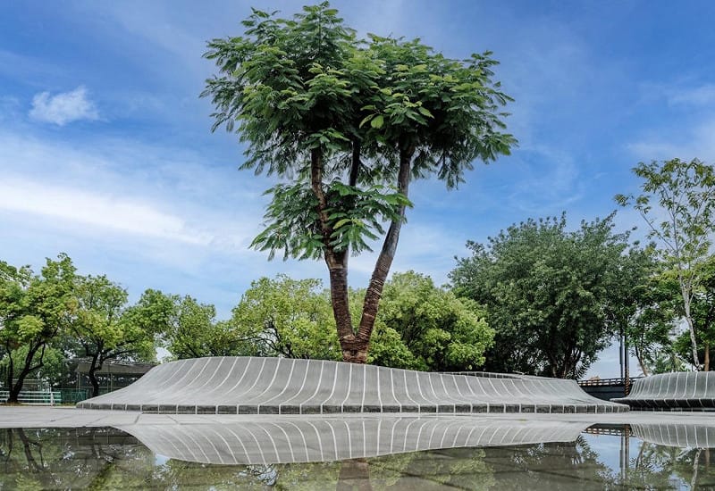 高市美濃區《韻水慢漫》設計案在2025德國紅點設計獎大放異彩。   圖：趙建銘建築師事務所/提供