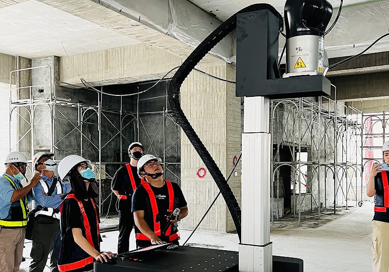 機器手臂水泥3D列印技術提供創新的建造方法。   圖：趙建銘建築師事務所/提供