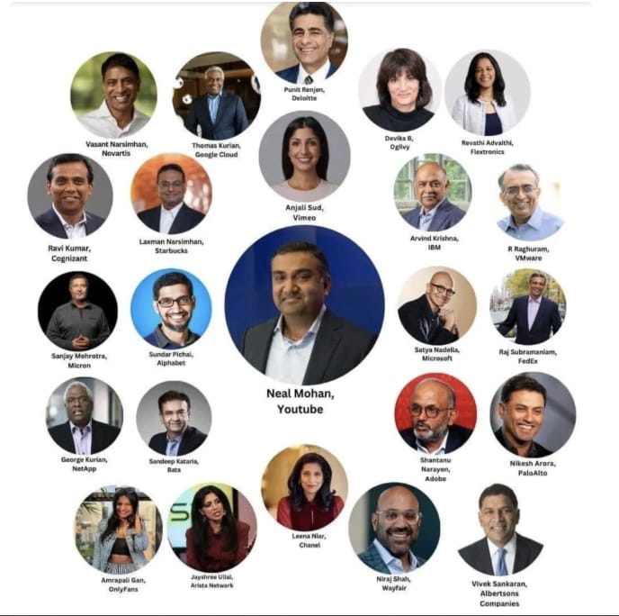 印度裔CEO掌控許多世界500強企業。 圖 : 翻攝自鳳凰Weekly 印度裔CEO掌控許多世界500強企業。 圖 : 翻攝自鳳凰Weekly