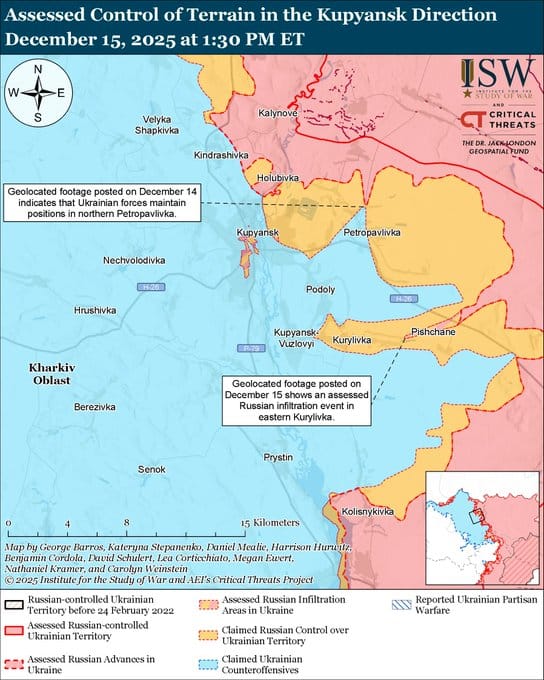 烏軍透過反擊行動，成功阻止了莫斯科對庫皮揚斯克地區的野心，並迫使前線俄軍部隊撤退。&nbsp;&nbsp;&nbsp;圖：翻攝自 @EuromaidanPress X 帳號