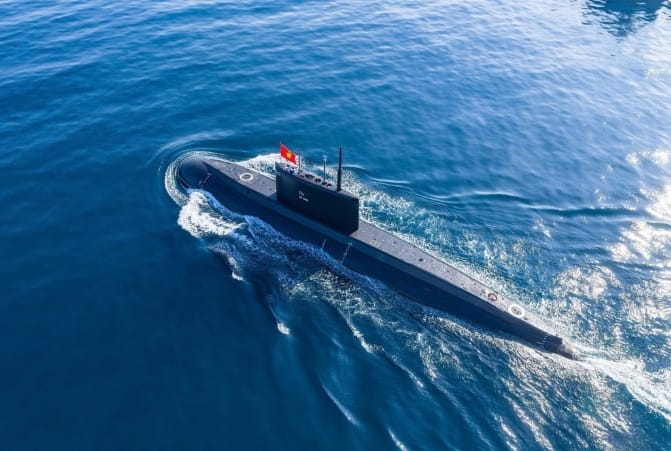 越南潜舰。 图 : 翻摄自苏浩教授