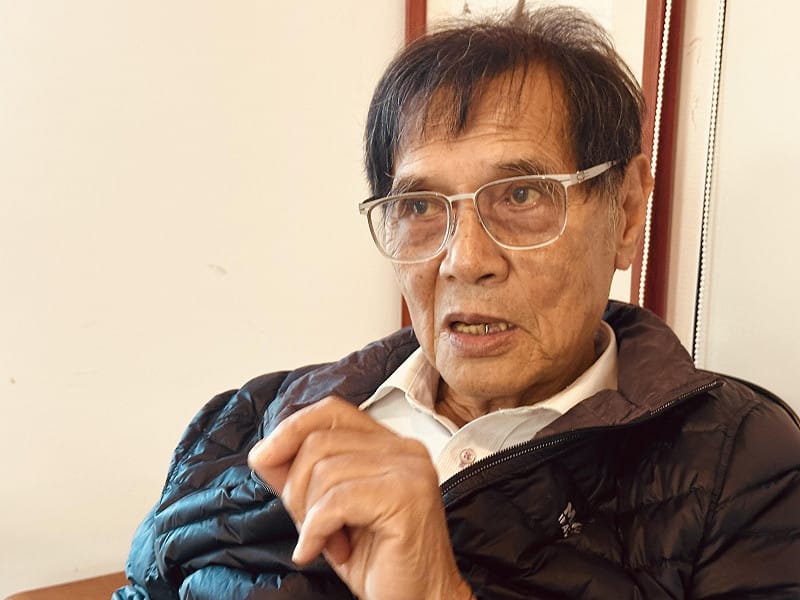  台獨聯盟主席陳南天接受新頭殼專訪。 圖：朱蒲青/攝 