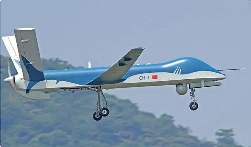  中國無人機彩虹- 4 。 圖：翻攝自騰訊網 