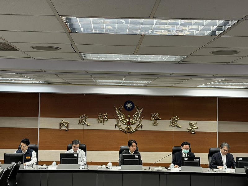 賴清德赴內政部警政署聽取「1219北市隨機襲擊事件」專案進度報告,國安高層與會。 圖:高逸帆/攝 賴清德赴內政部警政署聽取「1219北市隨機襲擊事件」專案進度報告,國安高層與會。 圖:高逸帆/攝