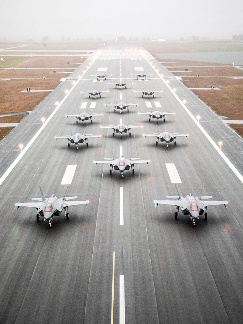  挪威空軍的 F-35「閃電 II」戰鬥機。 圖：翻攝自 NATO 