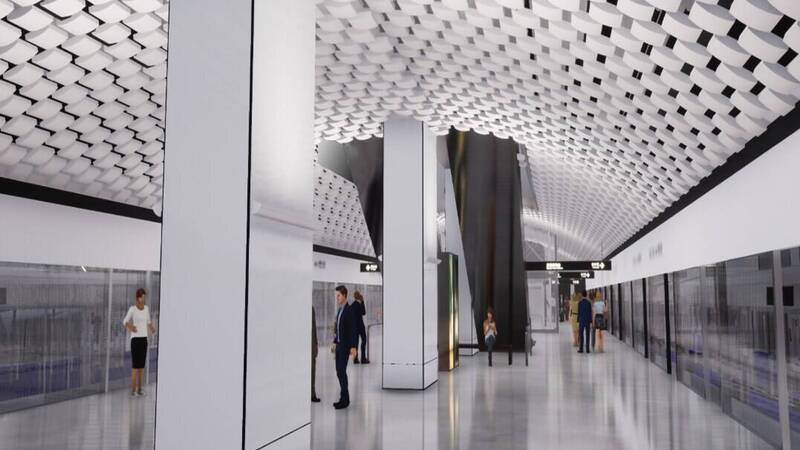 機捷A14站設計圖。&nbsp;&nbsp;&nbsp;圖：交通部鐵路局／提供