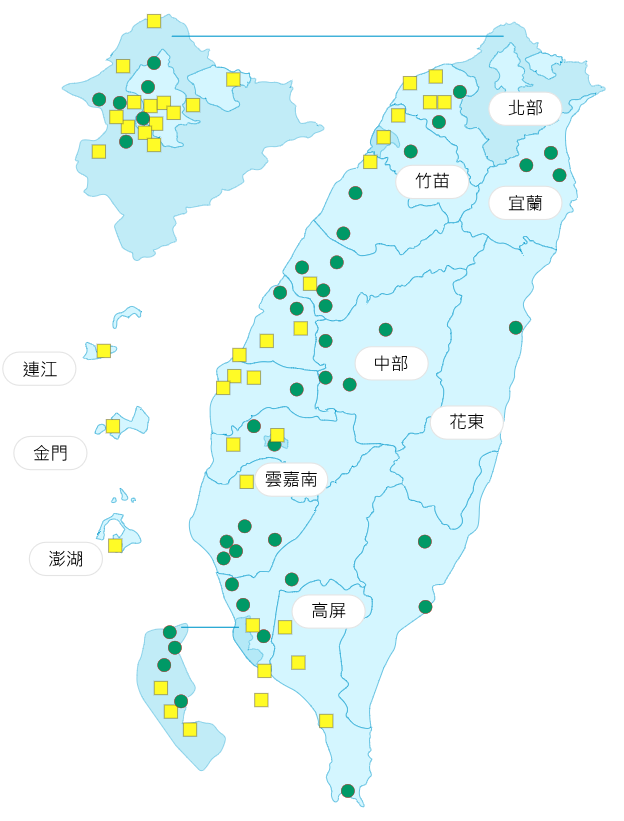 環境部公布各地空氣品質概況。&nbsp;&nbsp;&nbsp;圖：環境部提供