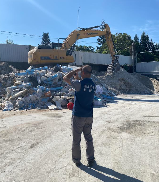 環管署人員現場稽查情形。&nbsp;&nbsp;&nbsp;圖：環境部環境管理署/提供