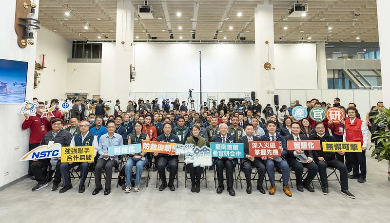  蕭美琴出席「2025台南首創產官研合作無人機救災韌性展演」。 圖：總統府提供