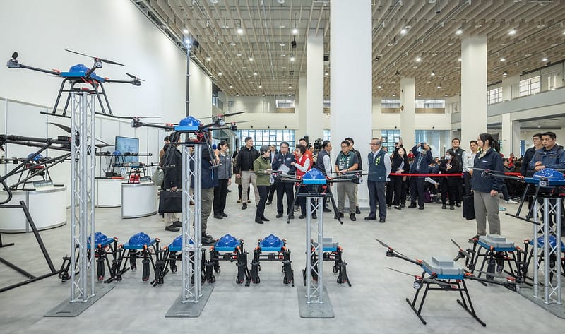 蕭美琴出席「2025台南首創產官研合作無人機救災韌性展演」。&nbsp;&nbsp;&nbsp;圖：總統府提供