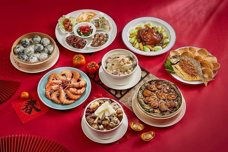 全國大飯店推出10人份「鴻運經典」與5-6人份「精裝組合」兩款外帶常溫年菜。&nbsp;&nbsp;&nbsp;圖：全國大飯店／提供