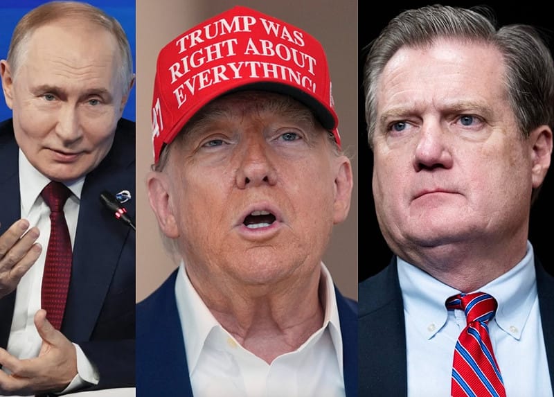 在美國內部，挺烏立場也引發政治風暴。共和黨眾議員邁克・特納（Mike Turner）近日公開抨擊「不能一邊高喊美國優先，一邊親俄」，暗指總統川普對普丁的態度，引爆 MAGA 支持者強烈反彈。&nbsp;&nbsp;&nbsp;圖:翻攝自X帳號@OccupyDemocrats