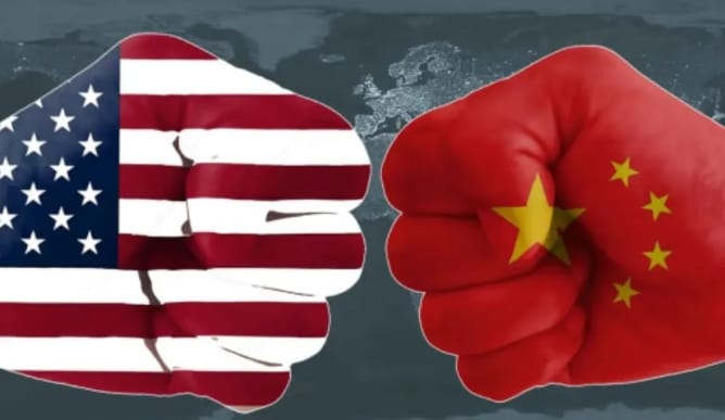  美中硬碰硬對峙。 圖 : 翻攝自吳學蘭 