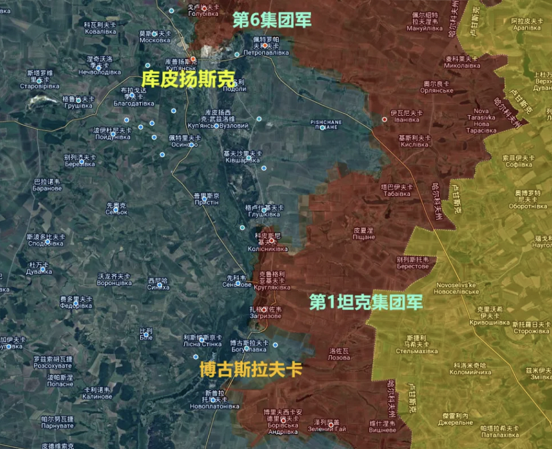 俄軍西部集群在庫皮揚斯克遭遇挫敗。&nbsp;&nbsp;&nbsp;圖：翻攝自 熊熊講堂