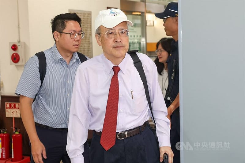 前中投總經理汪海清（前）。（中央社檔案照片）&nbsp;&nbsp;&nbsp;