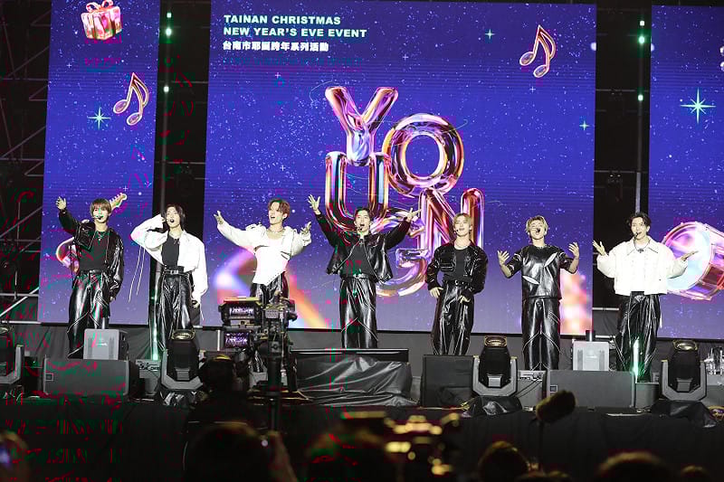 本次跨年晚會陣容堅強，共安排15組藝人輪番登台，從日本、韓國、香港到台灣，各地人氣卡司接連亮相。&nbsp;&nbsp;&nbsp;圖：台南市政府提供