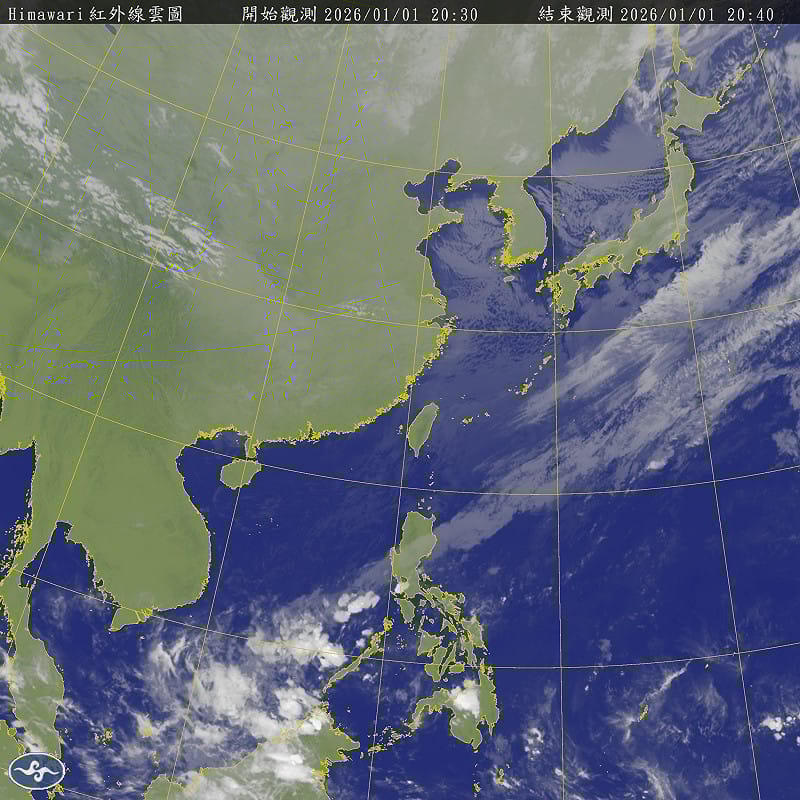 未來一週有2波強烈冷氣團報到，首波於今(1)日南下，另一波將在5日報到。&nbsp;&nbsp;&nbsp;圖：取自氣象署