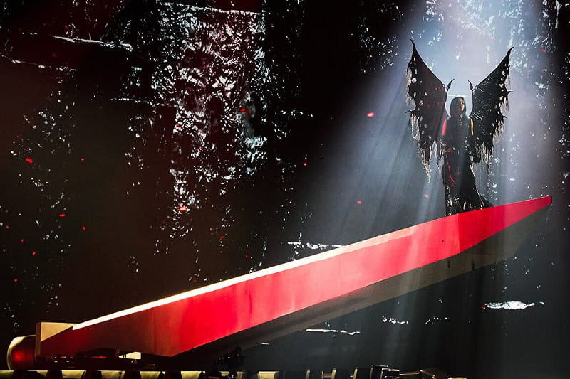 2026年第一天，歌手蔡依林（圖）1日晚間繼續在台北大巨蛋開唱，並以「魔女莉莉絲」造型站上懸空利劍舞台，演唱「惡之必要」、「特務J」等歌曲。（凌時差提供）中央社記者王心妤傳真　115年1月1日&nbsp;&nbsp;&nbsp;