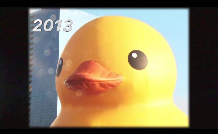 2013年賴瑞隆擔任高雄市新聞局長期間，推動黃色小鴨旋風。&nbsp;&nbsp;&nbsp;圖：賴瑞隆辦公室/提供