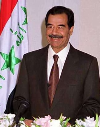  前伊拉克總統海珊。 圖 : 翻攝自維基大典 