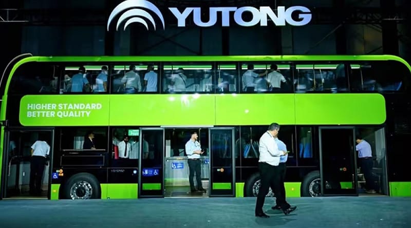  英國諾丁漢計畫採購中國的雙層巴士，取代現有的雙層巴士。 翻攝自中國宇通集團網頁 