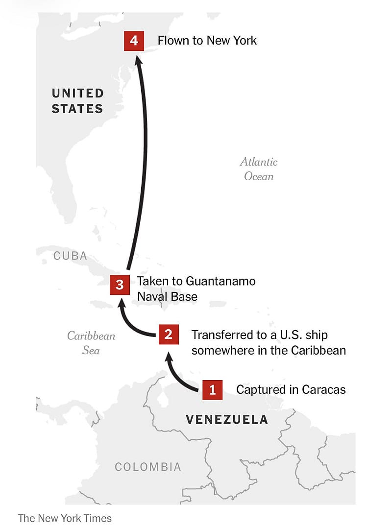 美軍特種部隊昨日（4日）凌晨在委內瑞拉發動突襲，成功抓捕馬杜洛（Nicolas Maduro）夫婦兩人並押往美國紐約。&nbsp;&nbsp;&nbsp;圖：翻攝自 X 方舟子