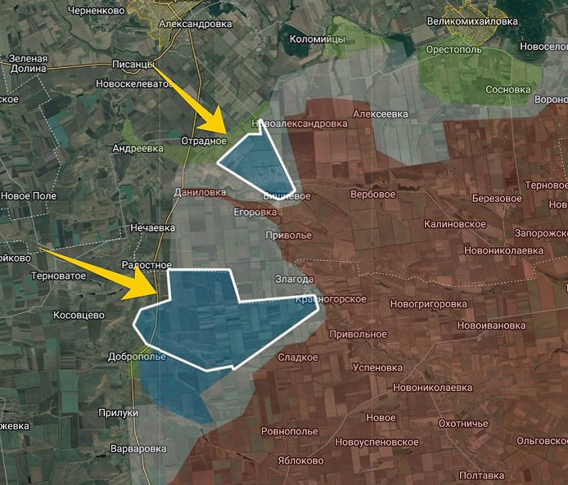  烏軍部隊於亞歷山德羅夫斯克（Alexandrovsk）推進。 圖：翻攝自 X 