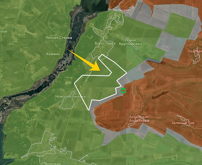  烏軍在庫皮揚斯克前線向博羅夫斯卡亞（Borovskaya）方向推進，並成功穩固奧斯基爾河（Oskil River）防線。 圖：翻攝自 X 