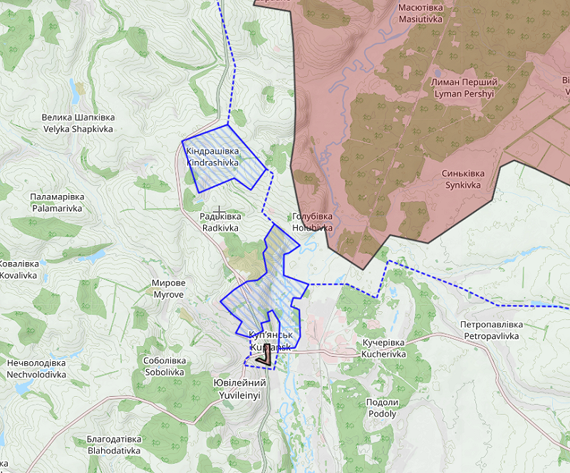 烏克蘭聯合部隊發言人表示，市區清剿行動已接近尾聲，目前市內僅剩不到100名俄軍士兵。 圖：翻攝自 X 