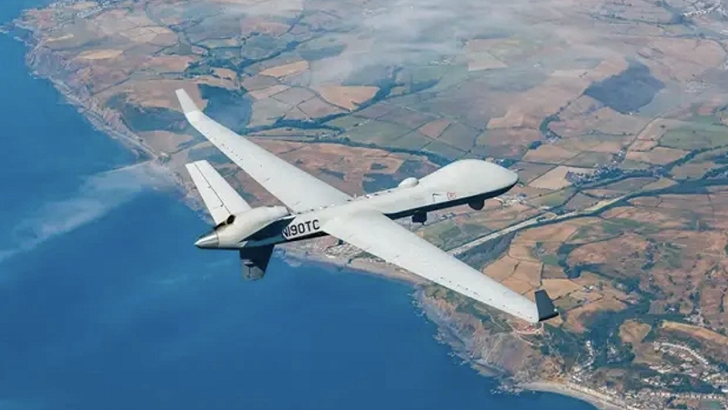  自 2021 年美軍撤離後，阿富汗領空由塔利班實際管轄，印度 MQ-9B 在當地現蹤，顯示印度可能在阿富汗執行情報、監視與偵察（ISR）任務，牽動主權、領空准入與阿富汗是否成為區域情蒐中繼點等爭議。 圖：翻攝自 寰球戰略解讀 