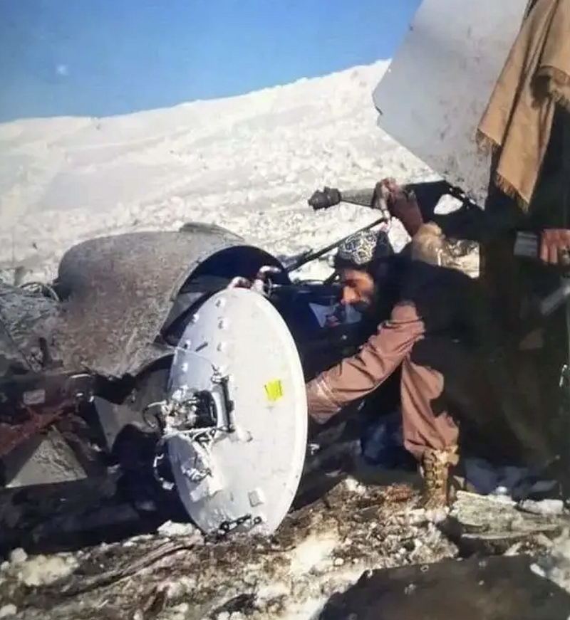  MQ-9B 弧形翼梢小翼不僅有助於減阻增效，也成為此次辨識機型的關鍵。 圖：翻攝自 寰球戰略解讀 