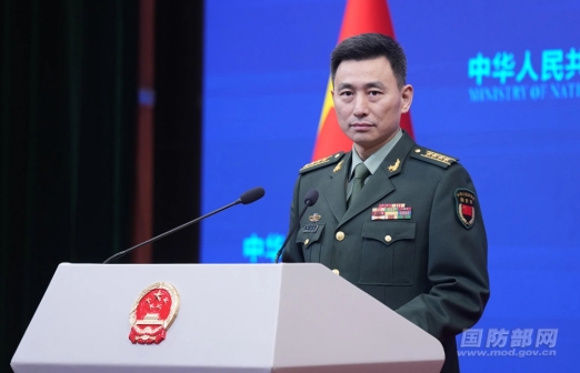 中國國防部新聞發言人張曉剛大校。&nbsp;&nbsp;&nbsp;圖 : 翻攝自中國國防部網站