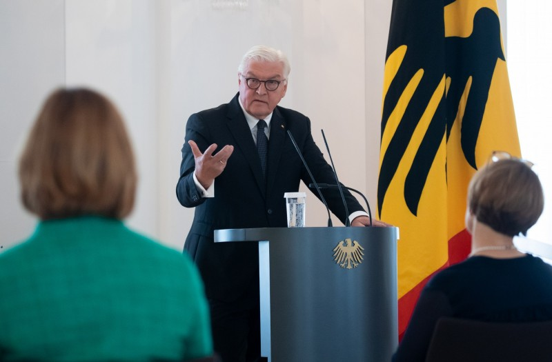  德國總統史坦麥爾（Frank-Walter Steinmeier）抨擊川普正將世界秩序變為「強盜窩」。 圖：翻攝自 X 