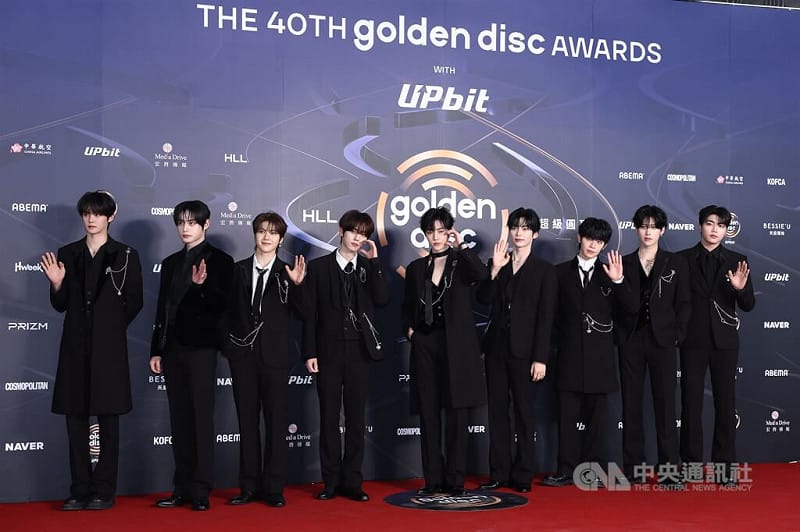 人氣男團ZEROBASEONE（圖）一字排開，吸睛全場。&nbsp;&nbsp;&nbsp;圖 : 中央社/提供