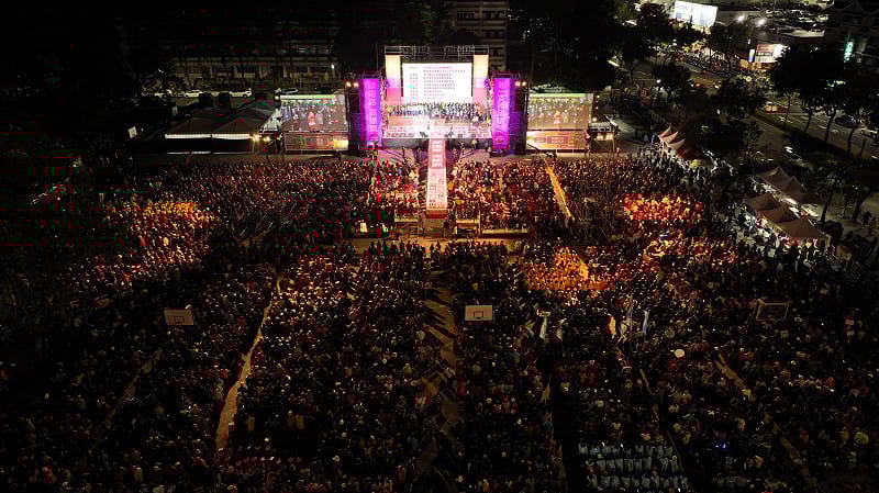 邱議瑩「團結高雄贏之夜」，直逼「正規縣市長」造勢活動。&nbsp;&nbsp;&nbsp;圖：邱議瑩辦公室/提供